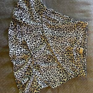 Leopard Print Mini Skirt